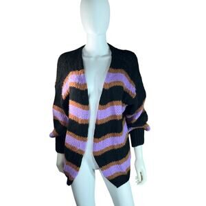 Womens Open Stitch Open Front Cardigan Sweater  XS NWT